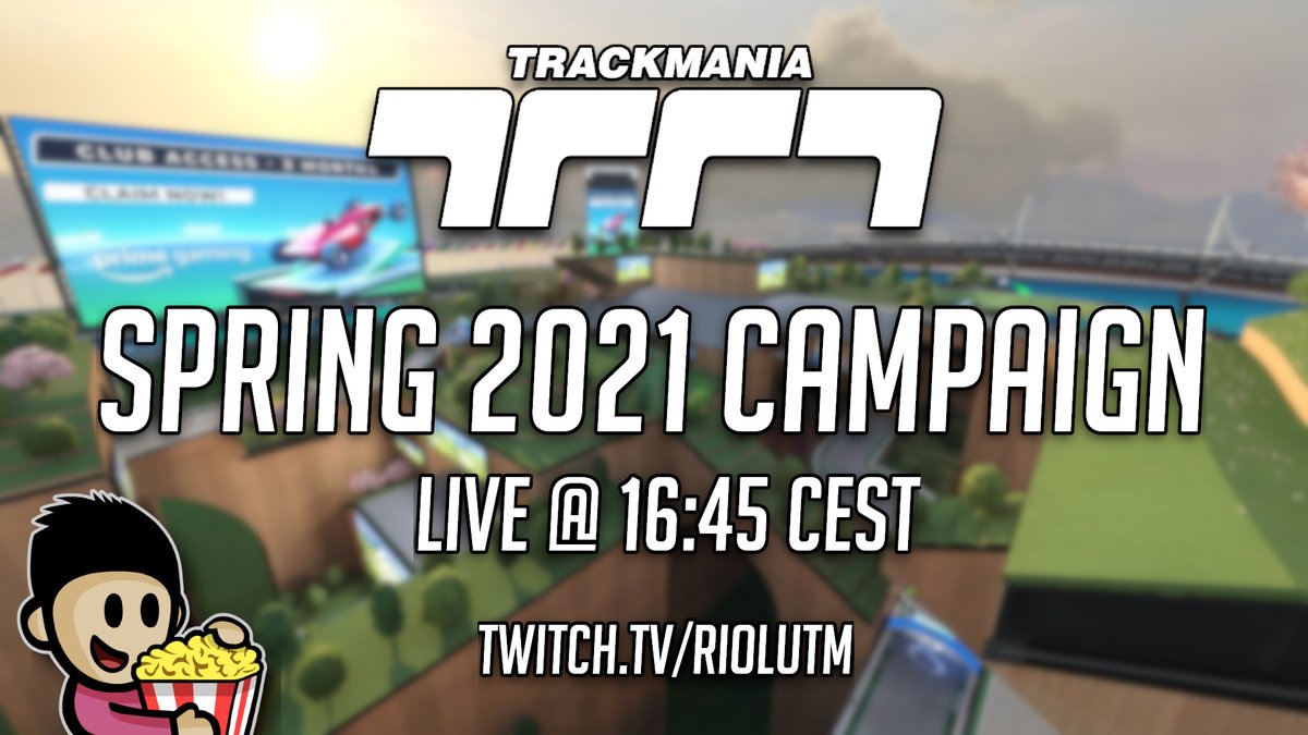 riolu (@riolutm) on Twitter photo In an hour I will boot up my stream for the discovery of the brand new <a href="/Trackmania/">Trackmania</a> Spring 2021 campaign. 25 all-new tracks await us and I am really curious to see what we have in store this time!
Bring friends & family: twitch.tv/riolutm In an hour I will boot up my stream for the discovery of the brand new <a href="/Trackmania/">Trackmania</a> Spring 2021 campaign. 25 all-new tracks await us and I am really curious to see what we have in store this time!
Bring friends & family: twitch.tv/riolutm