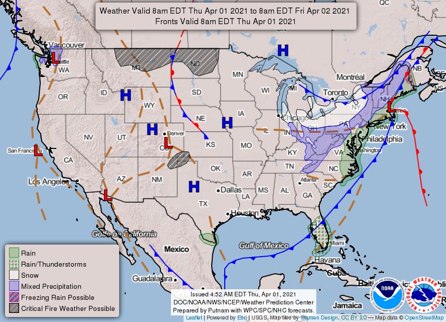 Rodbod52's tweet photo. Today's Forecast and Thunderstorm Outlook April 1 2021
   Less than 2  % Tornado Risk  
5 % Hail Risk Fort Lauderdale, FL...Coral Springs, FL...Port St. Lucie, FL...West Palm Beach, FL...Sunrise, FL
 #Tornado #KansasCity #Missouri #Kansas #wxmo #wxks https://t.co/IGmvRhPsZs