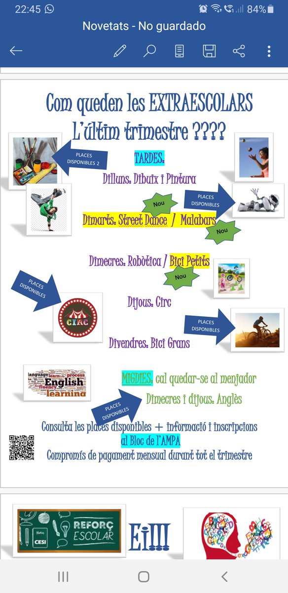 Per Setmana Santa... obrim places pel 3r trimestre! No t'ho perdis! Places limitades!
👇 Mira les novetats! #extraescolars
<a href="/gualbainfo/">Ajuntament de Gualba</a>
@gualbacreactiva 
<a href="/novagualba/">ERC-AM Gualba🎗️</a> 
<a href="/GualbaSolidaria/">Gualba Solidaria</a> 
<a href="/JuntsperGualba/">Junts per Gualba</a> 
Inscripcions només fins diumenge!
lampadelescolaaquaalba.blogspot.com/2021/03/obertu…