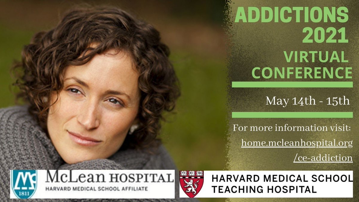 McLeanEducation's tweet photo. Join us in May for our Addictions 2021 Conference! Please visit: https://t.co/cLbwSkQJLj https://t.co/2J88sLBaDM