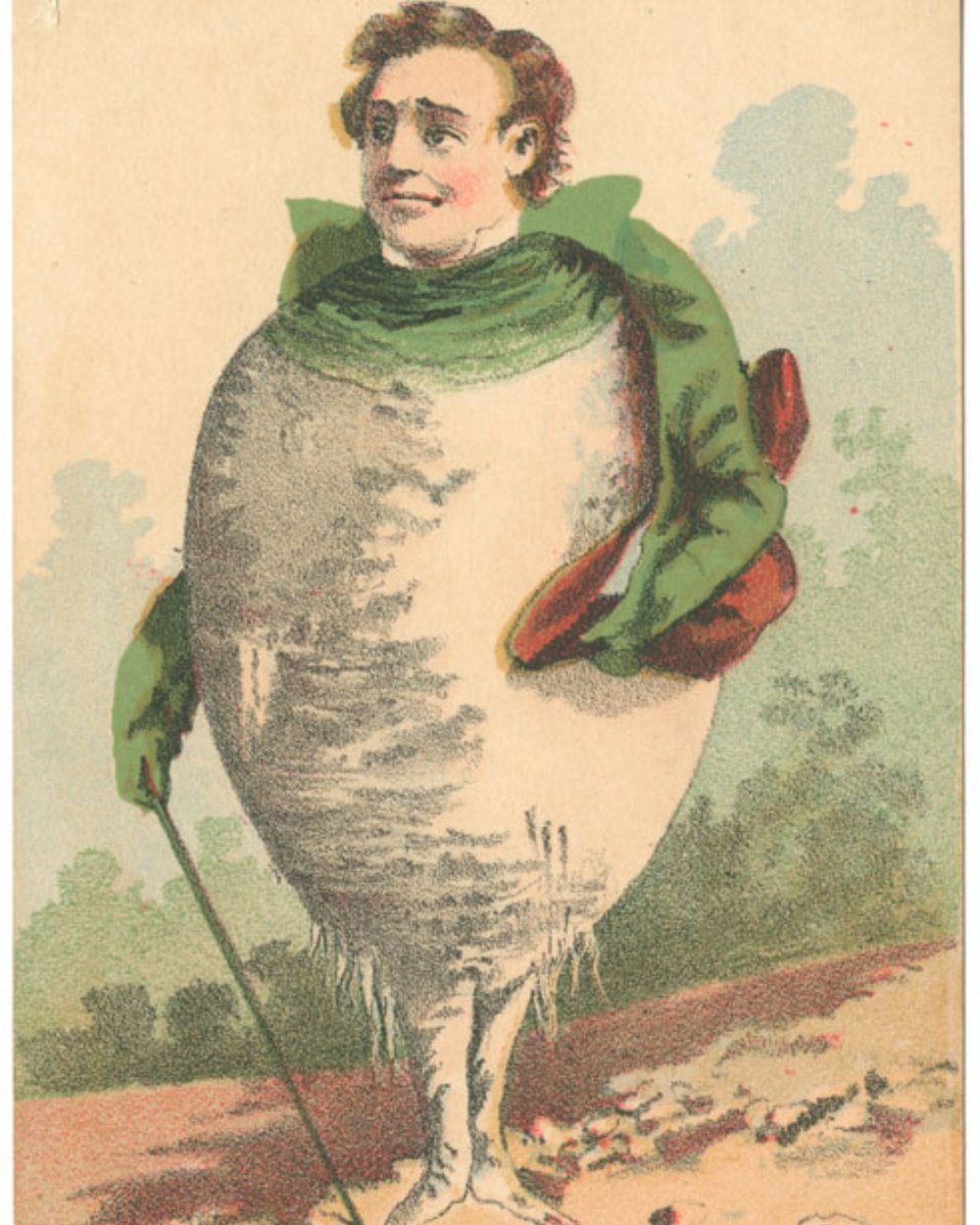 librarycompany's tweet photo. Happy April 1, hope no one makes a turnip out of you!
#tradecardthursday #turnips #turniphead #aprilfools #19thcentury #lcpprints #specialcollections https://t.co/BByaauBAjn
