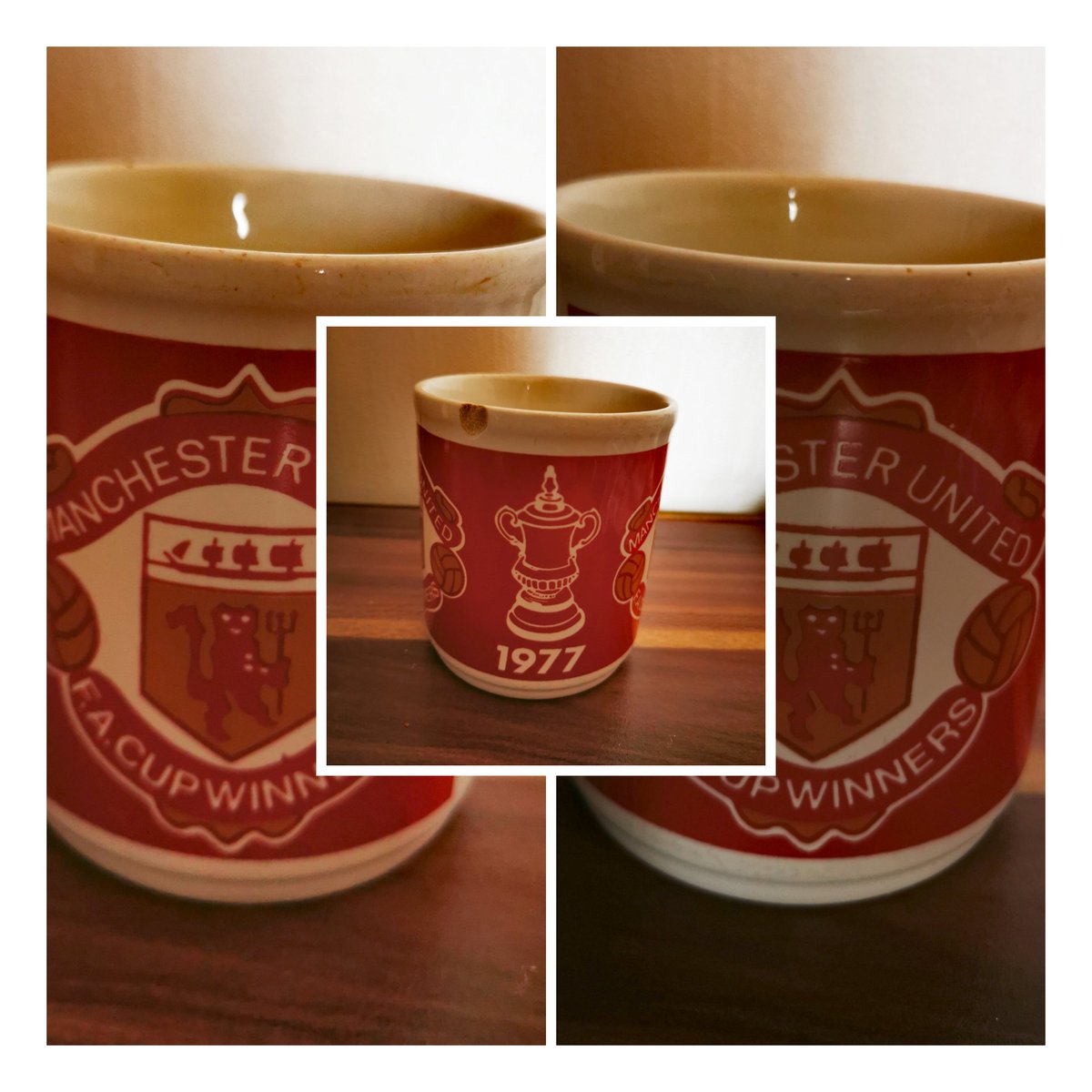 UtdadoRED_'s tweet photo. My Mum's mug (Big @gordonhill54 Fan) which later became mine & will remain mine.
Not bad condition considering it'll be 44 years old this year
#MUFC #ManUtd #FACupWinners #TommyDoc https://t.co/BIeoAzlbIT