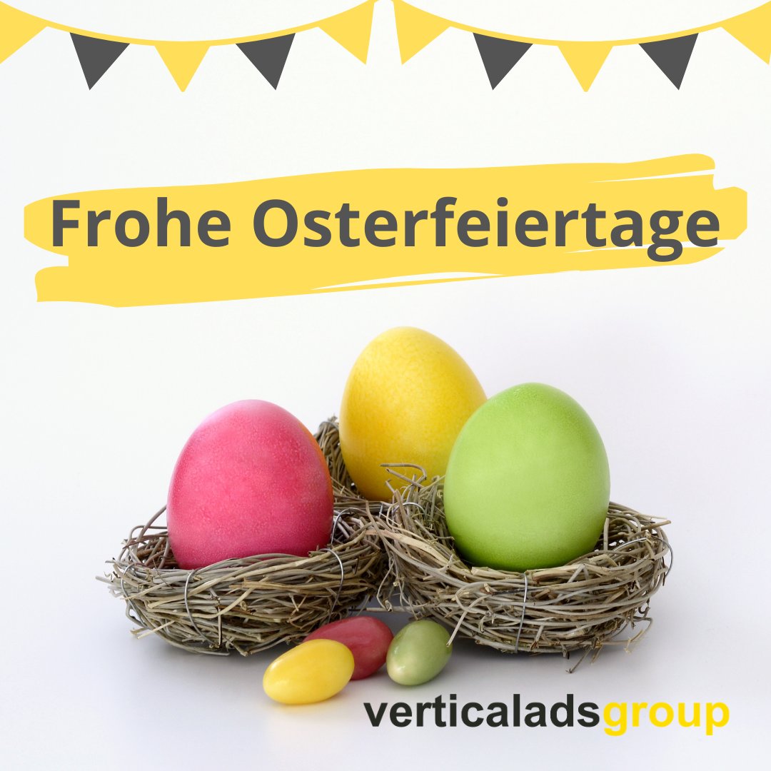Das gesamte Team der verticalAds Group wünscht ein schönes und erholsames Osterwochenende! 😊 Ein freudiges Eiersuchen 🥚🐣🐇  #ostern #verticaladsgroup #affiliatemarketing #onlinemarketing #retailads #communicationads #financeads #froheostern