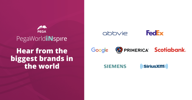 ajbibbs's tweet photo. Hear how the biggest brands in the world are facing today’s challenges. Meet some of our partners and clients and hear about their most brilliant solutions. #PegaWorld https://t.co/fN4NZAkSi2 https://t.co/Hhpx4iJb9D