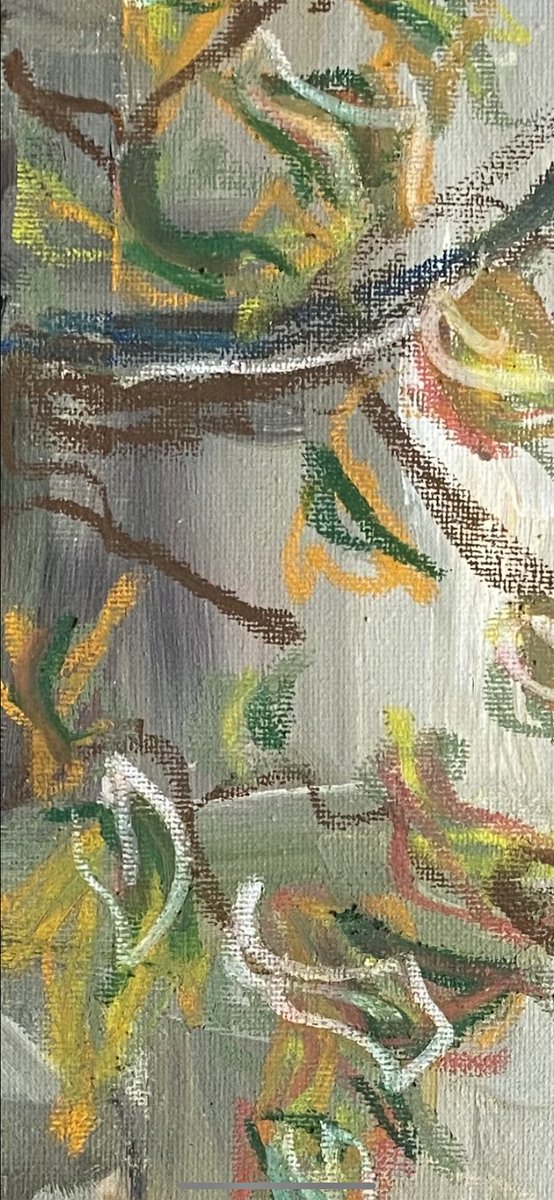 canichillrn's tweet photo. Mixed media forest. Acrylic and oil pastel on canvas https://t.co/8dnUmV0AF0