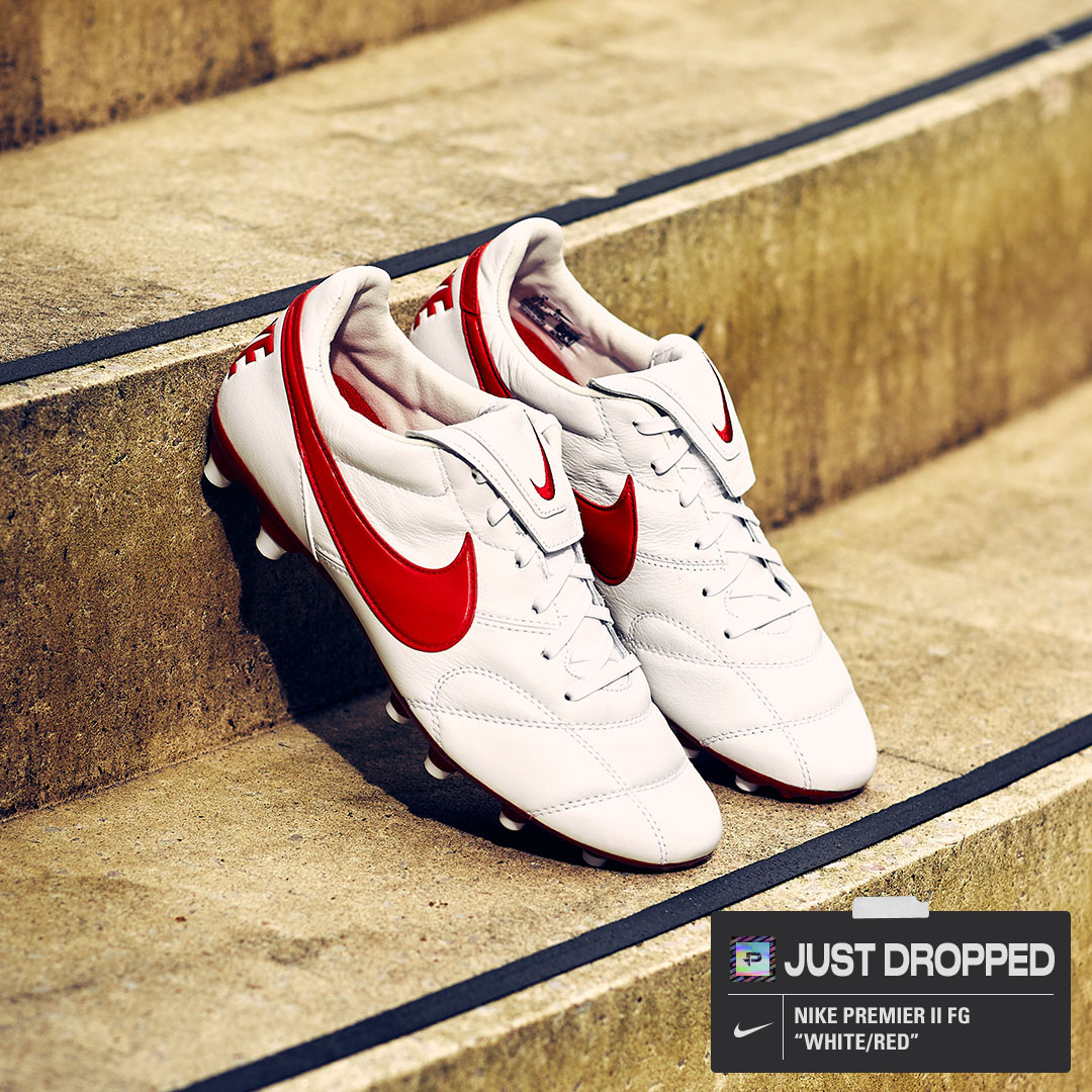 Pro:Direct on Twitter: "Just Dropped 🔥 The Nike Premier II gets a throwback paint job as it arrives at Pro:Direct Soccer in a fresh new White/Red colourway 👌 What we saying