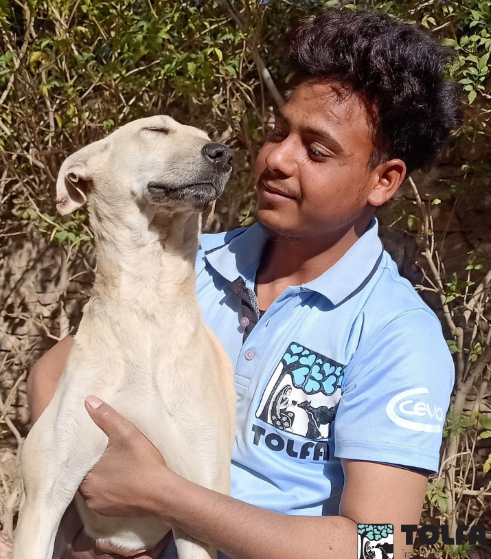 TOLFAcharity's tweet photo. HUMANS OF TOLFA: DEEPAK JAJOTER
Deepak got stuck in Ajmer when visiting his Uncle who works with us when lockdown hit...long story short, he joined the team to help us out in lockdown & has never left!
He's a lovely young lad who LOVES his job & the dogs!
#TeamTOLFA #TOLFA https://t.co/obO1euE5ET