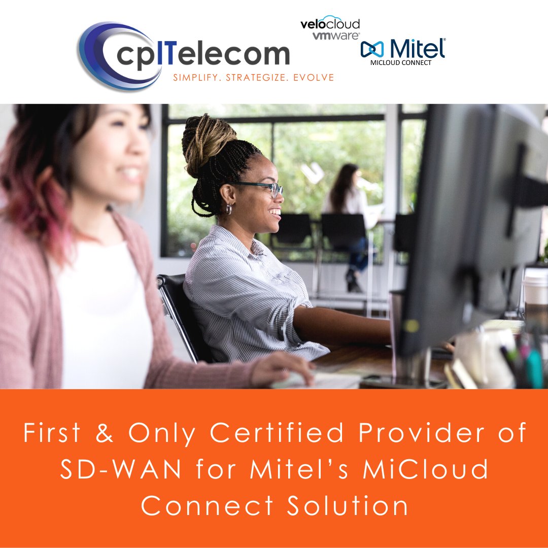 CPITELECOM's tweet image. Looking for a fully resilient, quick to deploy and cost effective SD-WAN solution? #cpITelecom in partnership with @Mitel MiCloud Connect allows you to help customers move away from expensive private circuits : cpitelecom.net #SDWAN #Mitel #Cloud
