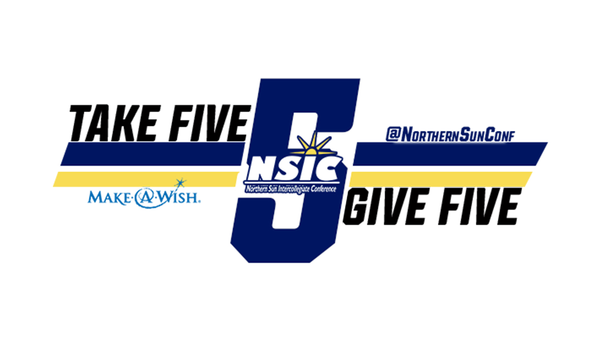 NorthernSunConf's tweet photo. On Monday, April 5th #NSICSAAC will hold its “Take 5 to Give 5�� campaign, encouraging all to take 5 minutes and give $5 to @MakeAWish. To learn more about this great event coming up and how to donate, click the link below:
https://t.co/uke78kxpxi 

#Take5toGive5 https://t.co/XoTtfCscRN
