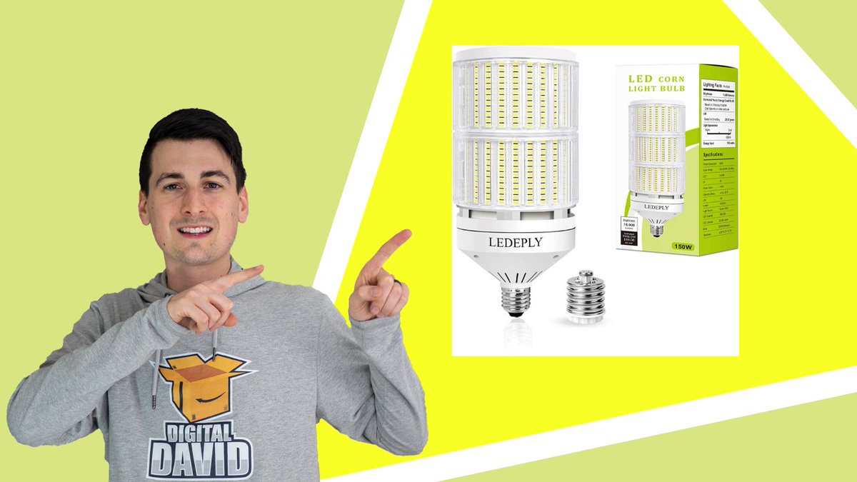 DigitalDavidREV's tweet photo. #LEDEPLY 150W Corn Light Bulb Unboxing & Review!
Buy on Amazon: https://t.co/7Nn0Nl9LgO
Review: https://t.co/AyoI2wWURd
#AD #CornLigh #CornLightBulb #LED #LightBulb #LEDLights #ShopLight #GarageLight https://t.co/6GNSw71kU3