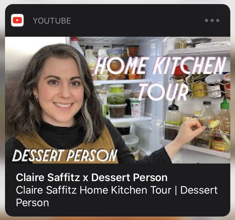 saffitzclaire's tweet photo. Claire Saffitz Home Kitchen Tour | Dessert Person https://t.co/By994Xl5Rb via @YouTube https://t.co/NIPOi1sHzK
