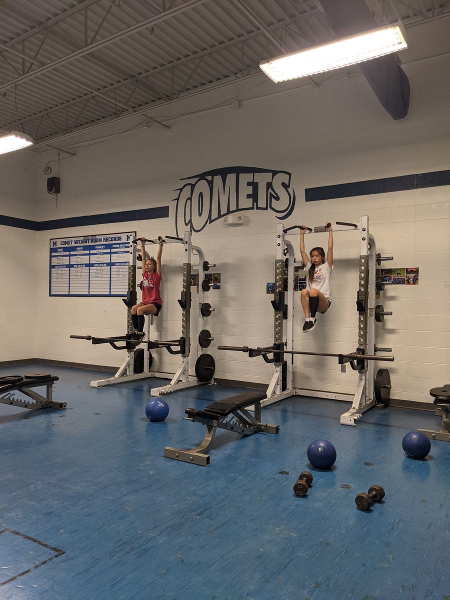 mhs_power's tweet photo. Throwdown Thursday competitions were won by HS Sofi and Krystln and MS Maggie and Hannah!! Great job girls! #iamaladycomet https://t.co/6PV7Cps2a8