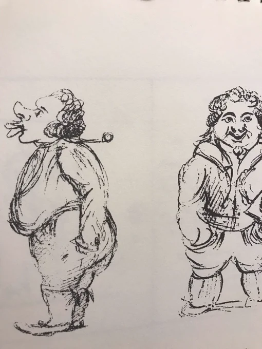 ショパンの描いたラクガキ見る??
似顔絵らしいけどすごい毒舌ぷりが絵から伝わる??? 