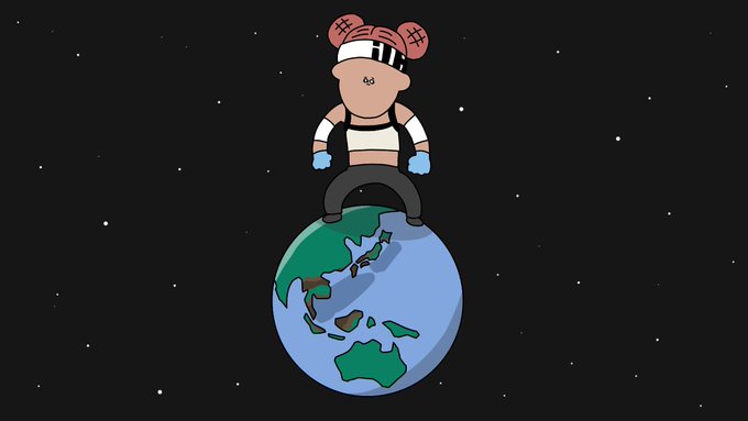 「earth (planet) gloves」 illustration images(Popular)