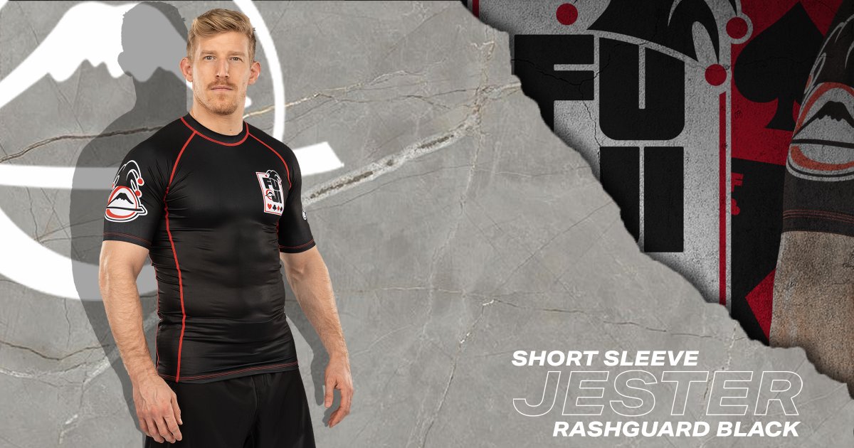 New Drop! The Jester Series is here! Rashuard, BJJ Gi, and Shirt.  Jester Short Sleeve Rashguard Black ecs.page.link/n7sQp