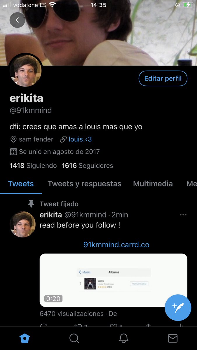 91KMMlND's tweet photo. BUSCO MUTUALS ¡!

holaa no soy nueva pero no me sentía cómoda en mi otra cuenta

#harry #louis #sam os dejo la carrd mirad antes d seguirme
https://t.co/lpx4lHsiCx

y bueno busco mutuals para interactuar con confianza

fav y rt para que llegue a más personas porfa! 

era esta https://t.co/878Eb8kWlL