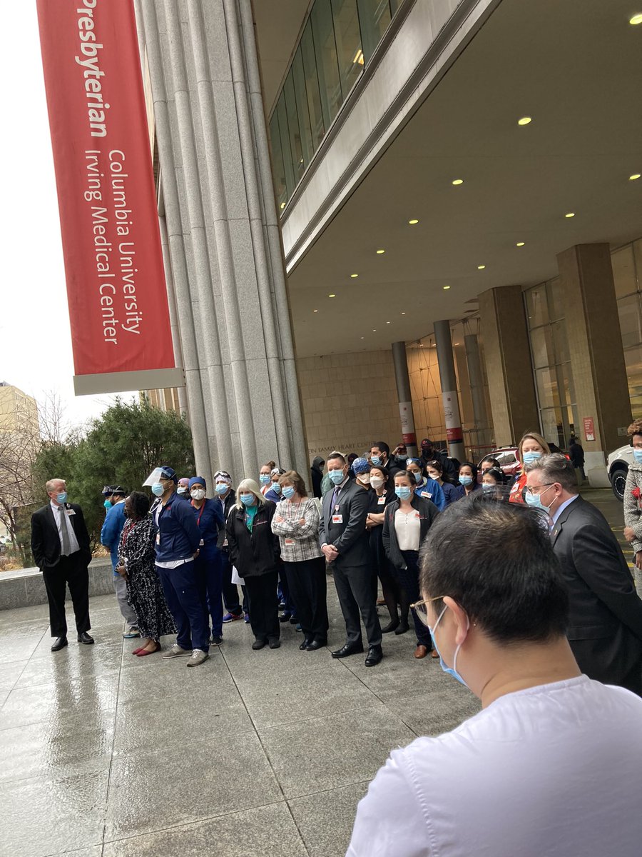 Proud to stand outside of <a href="/nyphospital/">NewYork-Presbyterian</a> CUIMC to support our Asian Asian American colleagues, family, friends, neighbors, and all who have experienced racism with a moment of silence. #Proud2BNYP #StopAsianHate
