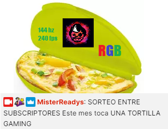 ReadysOOC's tweet image. Mañana a las 22:00 ES EL SORTEO DE UNA SILLA GAMING, para participarr solo debereis subscribiros de manera gratuita con Twitch Prime!!
Mañana se come pan!