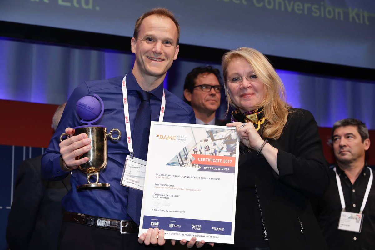 metstrade's tweet photo. Ten years after it first entered the #DAME Design Awards, #Scanstrut took top honours at the 2017 event. Founder and CEO of the design-led #marineequipment manufacturer, Tom Reed, talks to Kim Hollamby about the importance of the DAME Award. Read more: https://t.co/MkpXffmqYr https://t.co/7Tnbo1jbHk