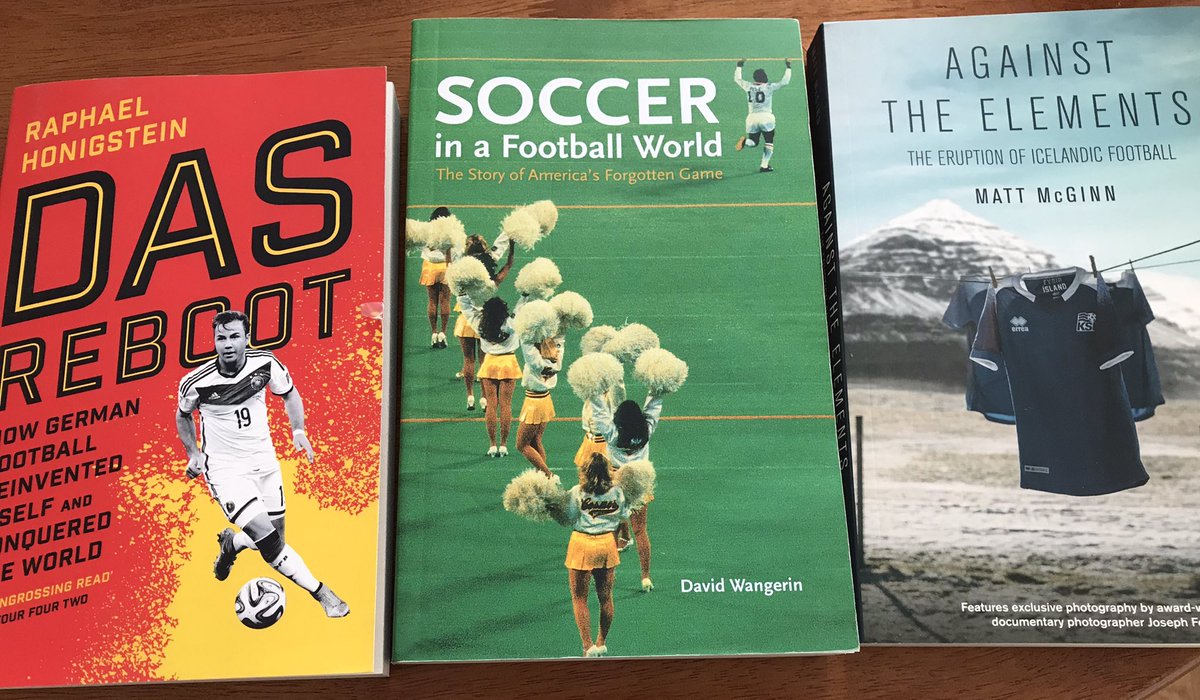 wharrison83's tweet photo. 🇩🇪🇺🇸🇮🇸 More books to add to my ever-growing reading pile. ⚽️📚 #AgainsttheElements https://t.co/RCEgZu0my0