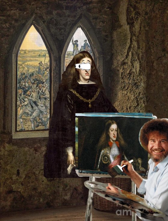 KarlosII1's tweet photo. As I was getting a daily portret I spotted that buffoon @dostayako, Louis XIV, was trying to approach my precious territories. Help :')
Mientras tenía un retrato diario, vi que el bufón Luis XIV estaba tratando de acercarse a mis preciosos territorios. Ayudarme. #protecttheruler https://t.co/5p6mrDzGhv