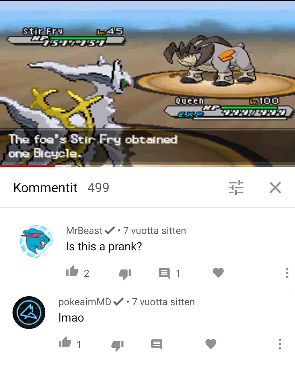 TheFlamingSpade's tweet photo. Remember my April fools video with Trick Bicycle Arceus that confused even @MrBeast?

Watch it here: https://t.co/xWysMBCL7b https://t.co/PL6W3dOjIc