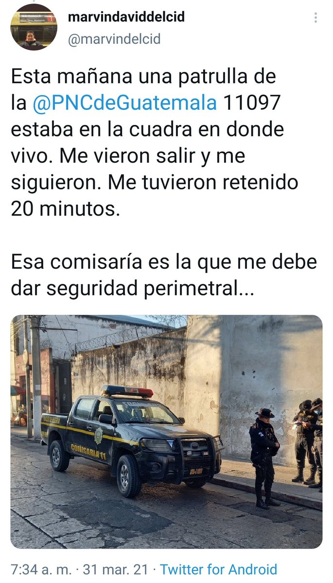 Los periodistas de investigación <a href="/Sonny_Figueroa/">Sonny Figueroa</a> y <a href="/marvindelcid/">marvindaviddelcid</a> denuncian que son objeto de seguimientos y ataques en su contra.

Nota de <a href="/EmilianoCS/">Emiliano Cardenas</a> <a href="/EFEnoticias/">EFE Noticias</a>

▶️ swissinfo.ch/spa/guatemala-…