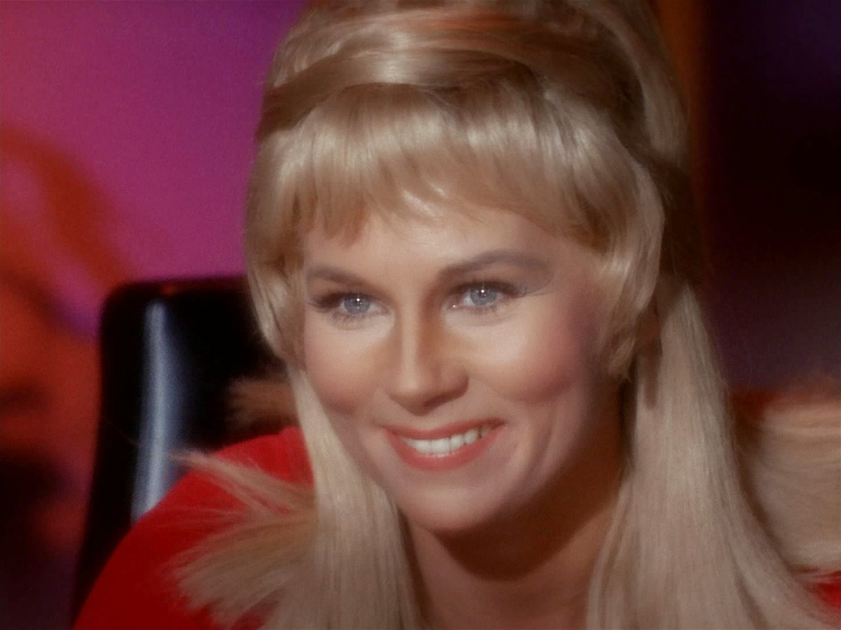 treknews's tweet photo. Remembering Grace Lee Whitney on what would be her 91st birthday. She played Yeoman Janice Rand on Star Trek: The Original Series, made several cameo appearances in the later films, and appeared in the Voyager episode "Flashback."

May her memory continue to LLAP. 🖖 https://t.co/FU3Ry6KKVV