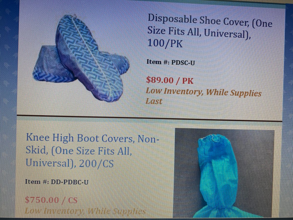 DOCDevelopment's tweet image. Disposable Shoe Cover ( One Size Fits ALL-Universal )
100/PK
$89.00/PK
Knee High Boot Covers, Non-Skid ( One Size Fits All-Universal ) 200/CS
$750.00/CS