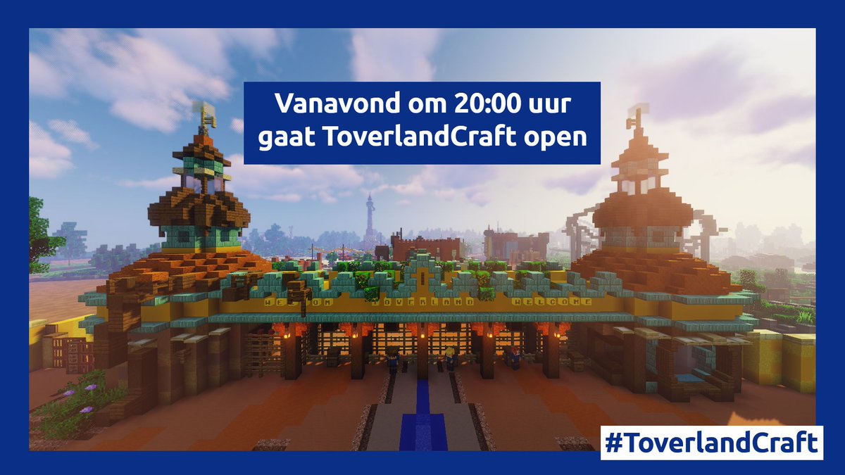 ToverlandCraft's tweet photo. ⚠️ Vanavond 20:00 uur ⚠️ openen de poorten van ToverlandCraft. ✨ Retweet deze tweet als je bij de opening bent 🔄 https://t.co/KRktKNKJR6