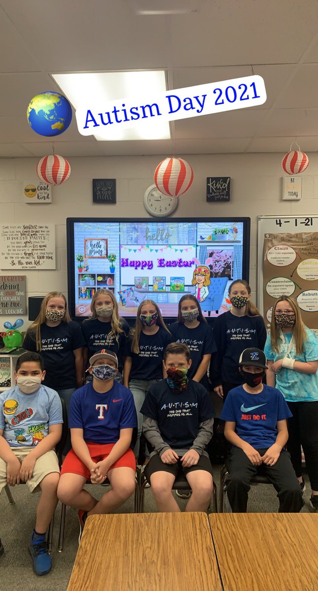 Lorena_Elem's tweet photo. Supporting #WorldAutismAwarenessDay at LES. 

#illbethereforyou2021
#LISDFutureFocus
#lesconnected https://t.co/Jg7nkw3xOw