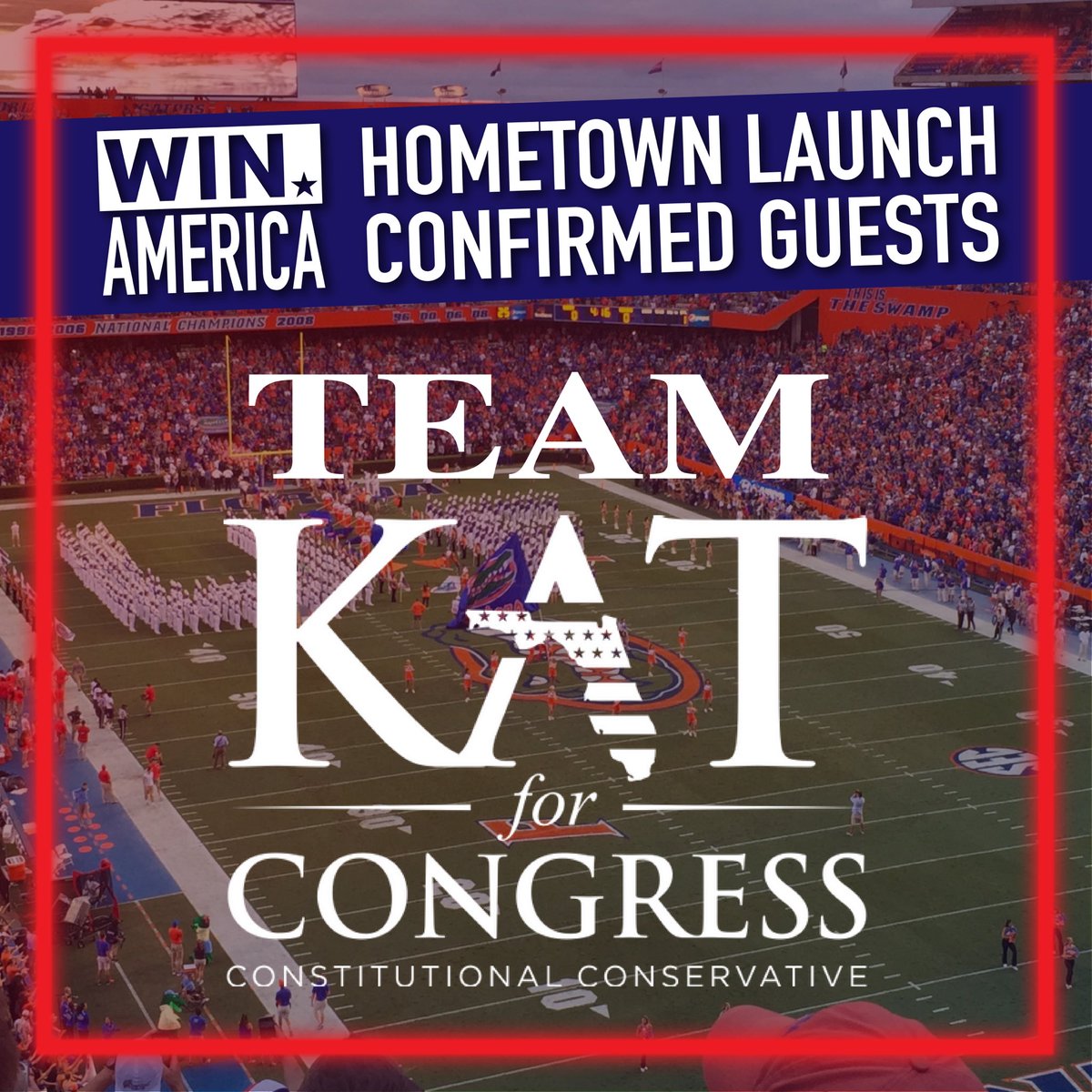 WinAmericaPAC's tweet photo. We are pleased to confirm that members of #TeamKat will be joining us at our hometown launch! The Congresswoman’s team is dedicated to maintaining a strong presence in the district and we are glad to have them. #WinAmerica #HometownLaunch #KatForCongress
Reserve tickets in bio. https://t.co/pmtgPJZyrD