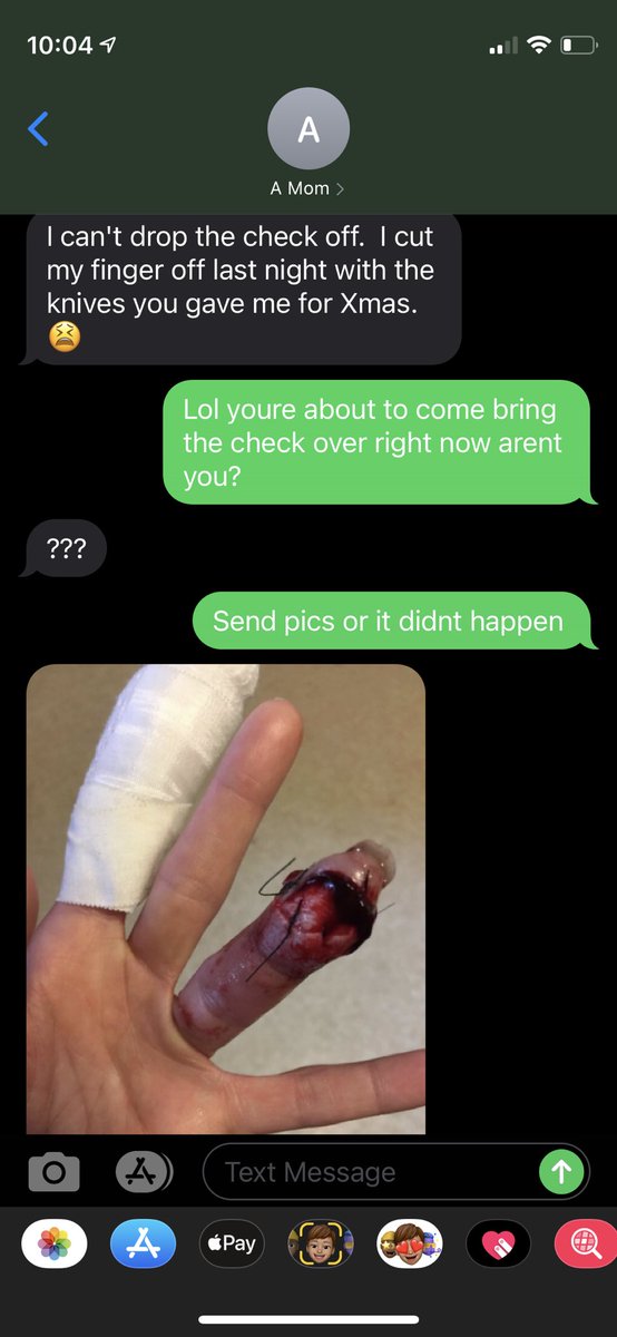 Bsafranek9's tweet photo. Every single year my mom tries something. I thought i had her figured out this year... she just so happens to have photos of her friend’s hand that look so similar. #AprilFoolsDay https://t.co/r0p3z7UeWA