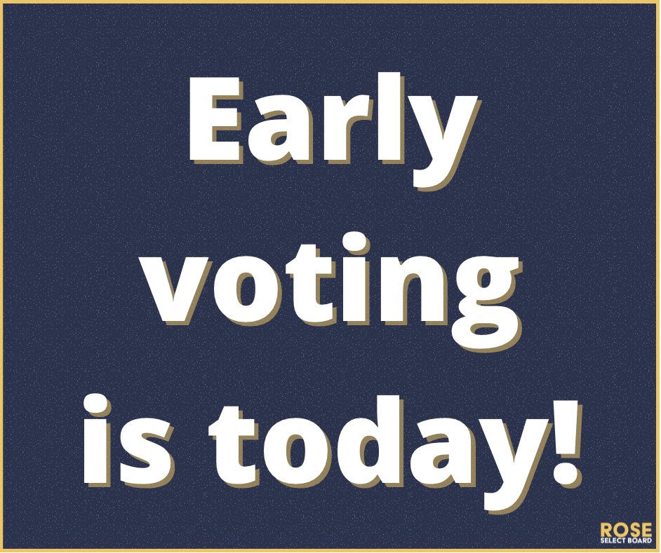 Jarred4MA's tweet photo. Today may be #AprilFoolsDay, but voting is no joke! You can vote early TODAY from 10am to 6pm at Town Hall. 

Happy voting! https://t.co/3bn29yHfqY