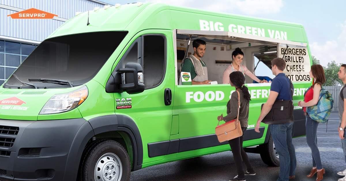 From water mitigation to the lunch counter, we're adding the all-new SERVPRO SAMe100 Food Truck to our fleet of vehicles. we heard that in a
stressful situation, a full belly can help. We're proud to be able to solve two problems at once with the SAM-e100 Food Truck coming Spring