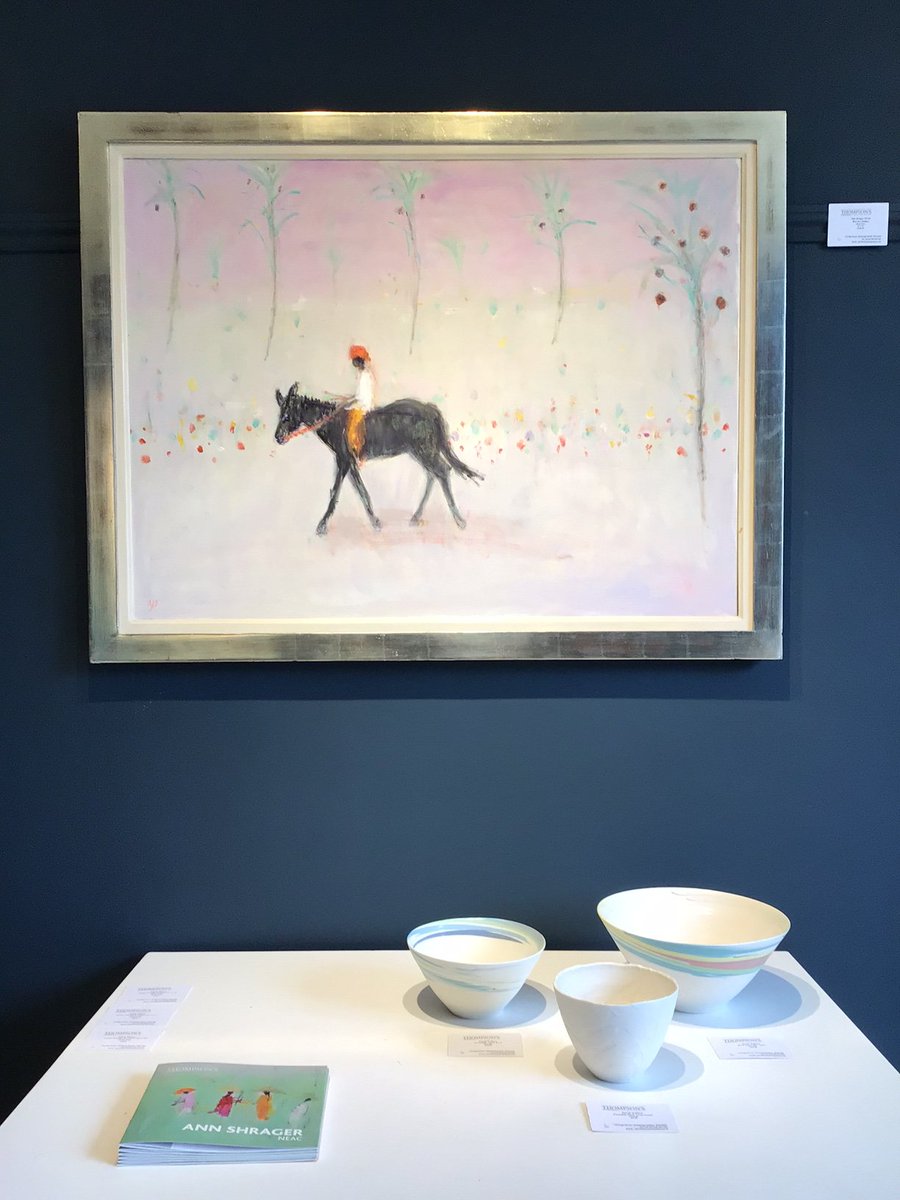 ThompsonsGall's tweet photo. Dreaming of warmer climates and hazy Indian sun filled days. Ann Shrager's work takes us on this journey without having to visit.
Currently at our Aldeburgh, Suffolk Gallery.
#mahouts #indiansun #oilpainting #newenglishartclub #annshrager #suffolk https://t.co/6ER6qFnj6R