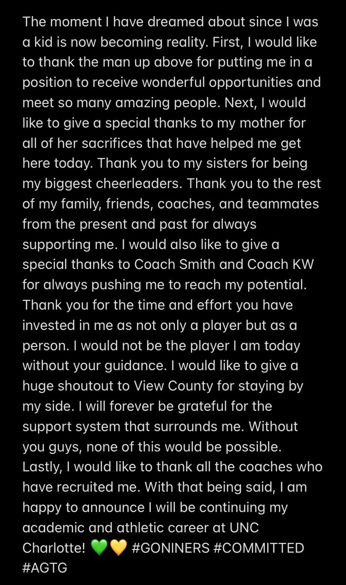 tone99gaines's tweet photo. 110% Committed!!! Respect my decision!!!💚💛💚💛 https://t.co/tgDrsDEZCs