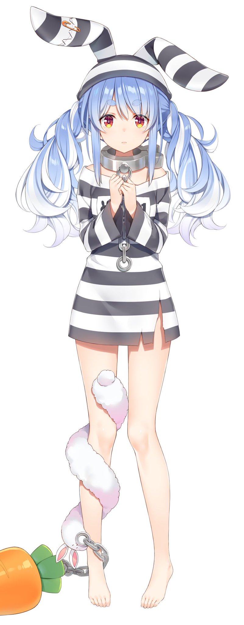 憂姫はぐれ 兎田ぺこらちゃんの囚人服衣装お仕立てさせていただきました 囚人兎田ぺこら 憂姫はぐれ 兎田ぺこらちゃんの囚人服衣装お仕立てさせていただきました 囚人兎田ぺこら