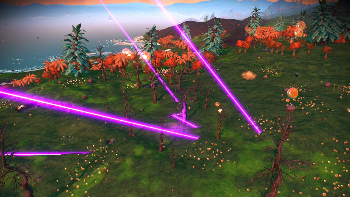 RealMrBates's tweet photo. @NoMansSky These new base defense upgrades are insane. Thank you @hellogames ! #NoMansSkyExpeditions https://t.co/T4wmGuT5Ui