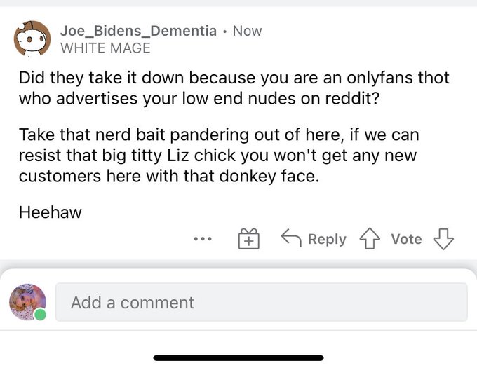 The MTG community on Reddit makes me want to kill myself https://t.co/lKiXAGsSXd