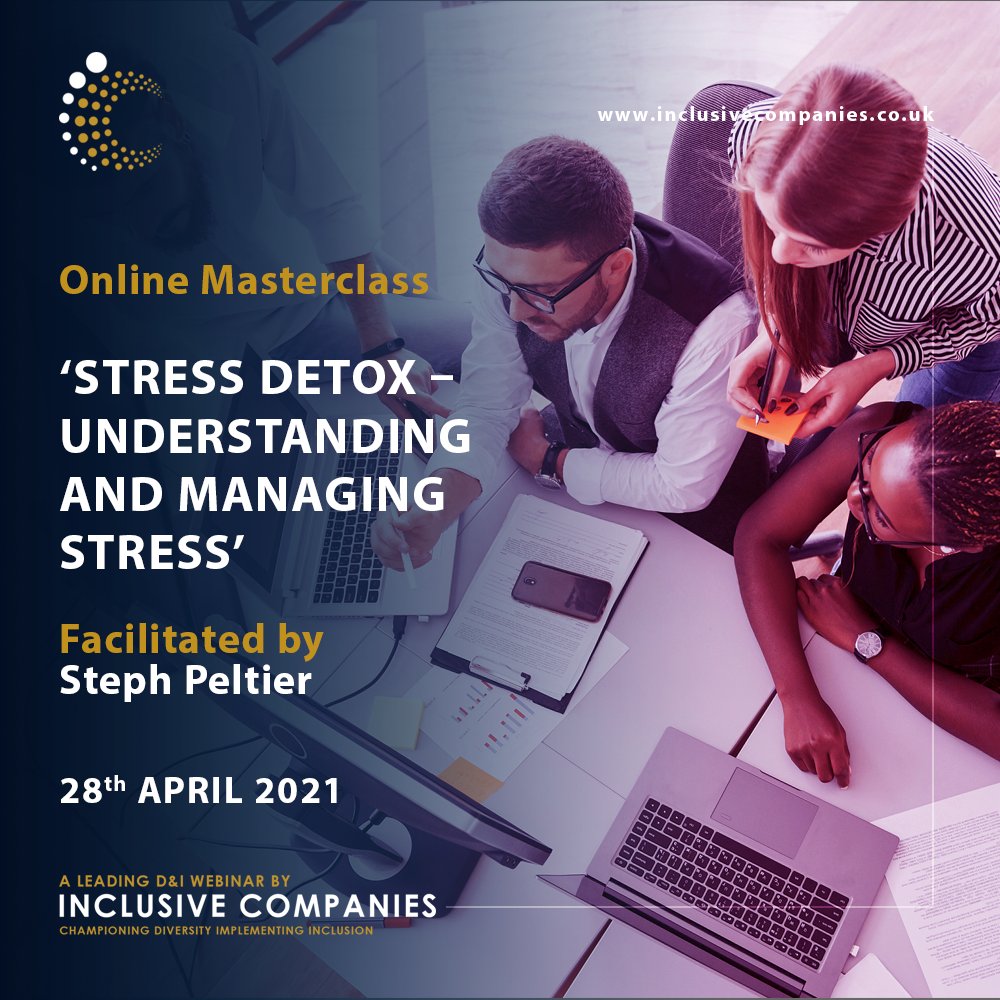 ndawards's tweet photo. In honour of #StressAwarenessMonth, @InclusiveAwards are partnering with @HappySteph74 to deliver an engaging workshop ‘Stress Detox – Understanding and Managing Stress’ on 28th April @ 11.00am!

You can register your free place for this workshop here - https://t.co/GWeUWrtiJo https://t.co/njbzPdxFqX