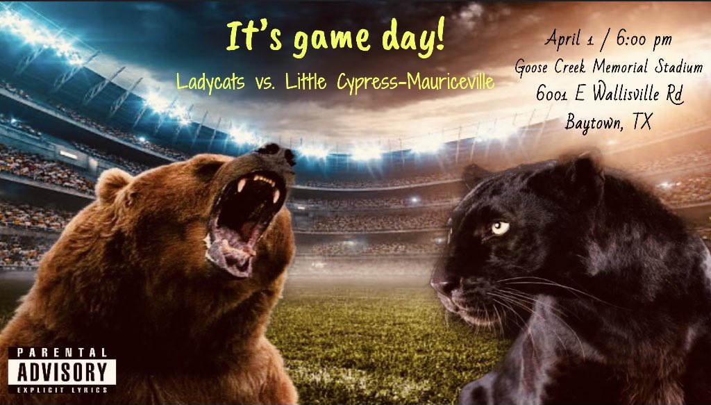 BcLadycats's tweet photo. It’s Game Day! Your LadyCats travel to Baytown to take on Little Cypress in the Regional Quarterfinals. Come early, be loud, stay late! #BCFND @BCISD @BCISD_Athletics @baycitytribune @CoachBryanHood @DrMScott3 https://t.co/wrz67zsFQO