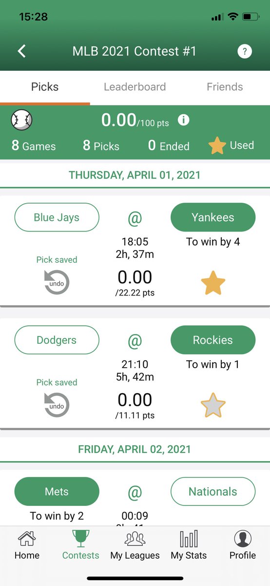 PerfectPicksMLB's tweet image. Today is the day. Baseball is back.
 
⚾️💰⚾️💰⚾️💰⚾️💰⚾️💰

Make your picks in our free to enter Contests. Some have a $1300 Jackpot, none have an entry fee.

Download from PerfectPicks.com