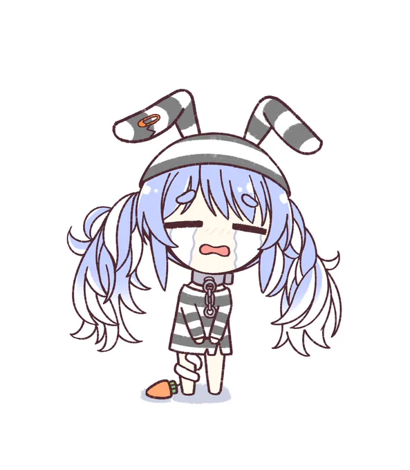 待望の新衣装だぺこ
#ぺこらーと #囚人兎田ぺこら 