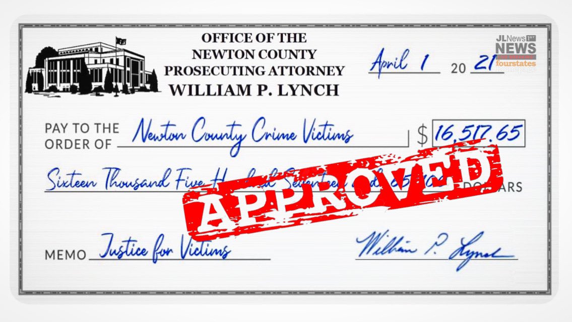 JoplinNewsFirst's tweet photo. Newton County Prosecuting Attorney @WilliamLynchMO “In a time where families rely on every dollar they earn, I’m working hard to ensure crime victims are made whole and criminals are held accountable.” #JoplinNewsFirst #shanbecker #ksn16 #ozarksfirst @KSNLocalNews @kolr10kozl https://t.co/N7sIq5Fjsm