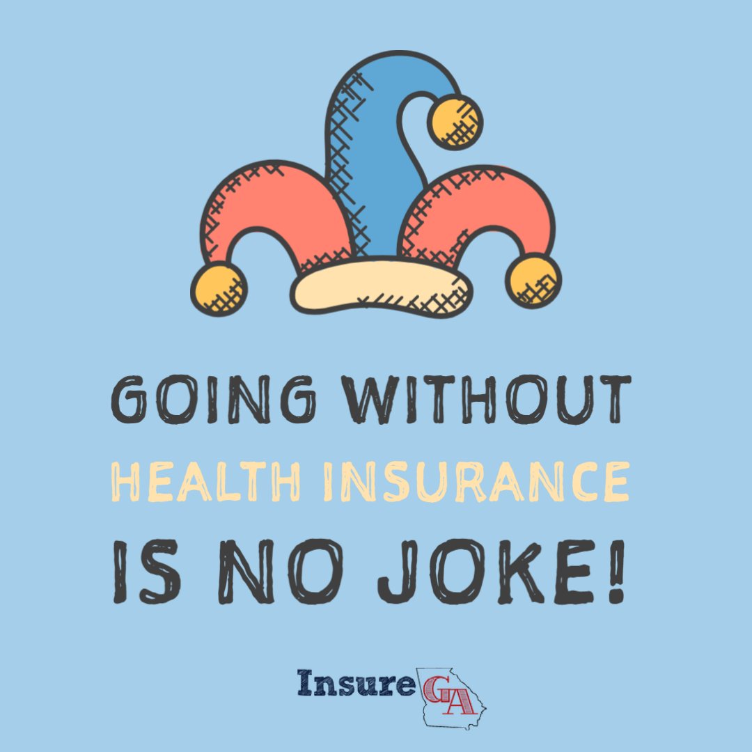Insure_GA's tweet photo. Happy April Fools Day! Going without Health Insurance is no joke, but Insure Georgia is here to help.  Contact us today at 866.988.8246 or https://t.co/D0lFj13YLh for assistance. https://t.co/MaxpW2jtvw