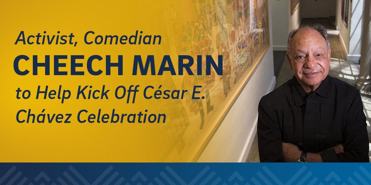 UC San Diego News (@ucsdnews) on Twitter photo Cheech Marin is lending his humor to help kick off <a href="/UCSanDiego/">UC San Diego</a>'s 2021 CƩsar E. ChƔvez Celebration on April 8. His talk is part of a monthlong series of free virtual events that honor the life and achievements of CƩsar E. ChƔvez.
#CésarChÔvez ucsdnews.ucsd.edu/feature/activi⦠Cheech Marin is lending his humor to help kick off <a href="/UCSanDiego/">UC San Diego</a>'s 2021 César E. ChÔvez Celebration on April 8. His talk is part of a monthlong series of free virtual events that honor the life and achievements of César E. ChÔvez.
#CĆ©sarChĆ”vez ucsdnews.ucsd.edu/feature/activiā¦