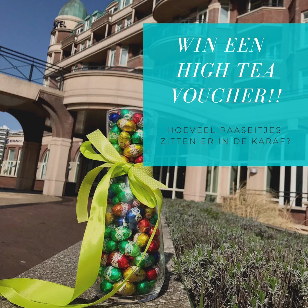 *WINNEN*
Hoeveel paaseitjes zitten er in de karaf? 🐣

Laat het ons weten &amp; volg ons en wie weet win jij een High Tea voucher (in te leveren als het restaurant weer open mag...) 🧁 🫖 

#Winnen #Pasen #Hotel #Noordwijk #palacehotel #paasei #palacehotelnoordwijk #voucher #hightea