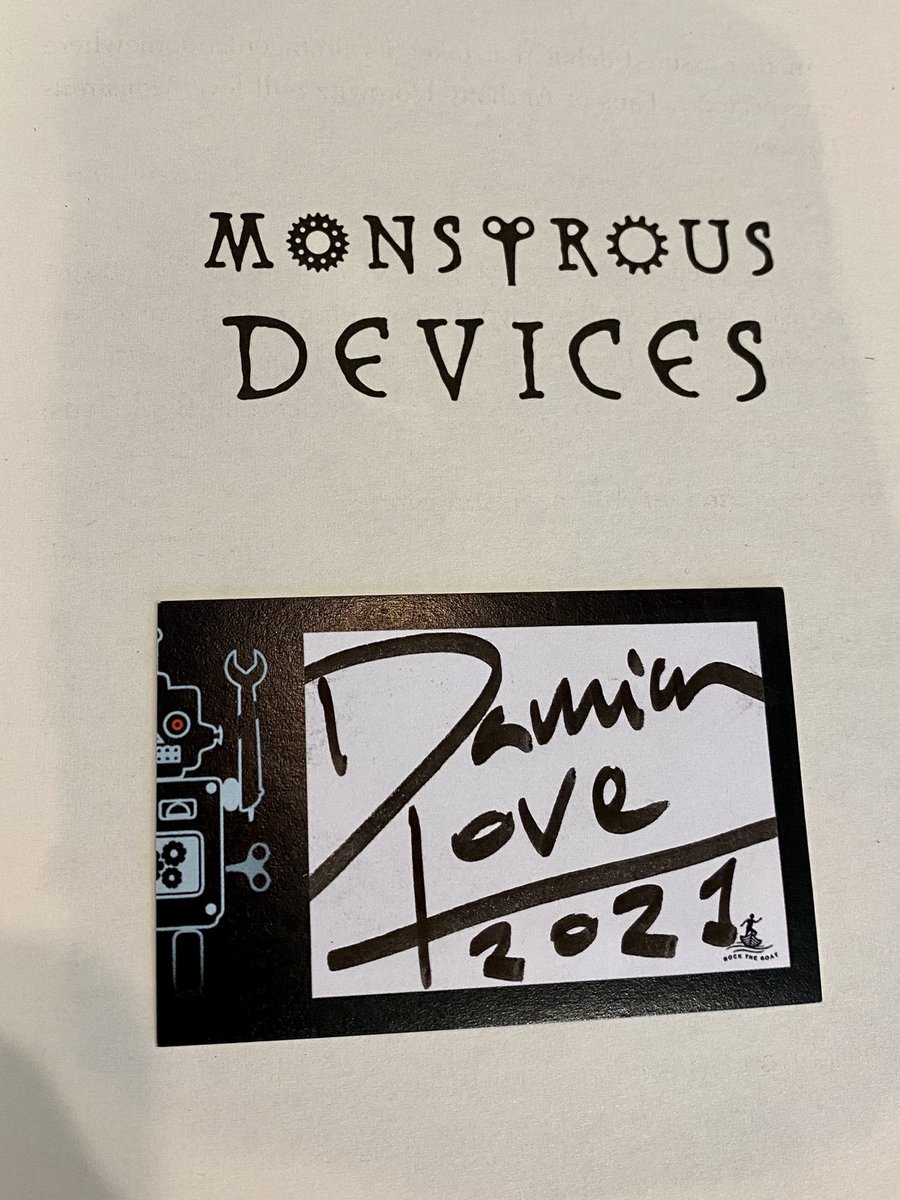 foxlanebooks's tweet photo. Out in PB today! #MonstrousDevices by @DeviceMonstrous #DamienLove
With signed bookplate!

'... a fantastical but entirely believable world with scary killer robots oiled to perfection with automaton history, surprising characters and dry humour’  Times

https://t.co/g51ESUWWVn https://t.co/Z7FMLO0uuI