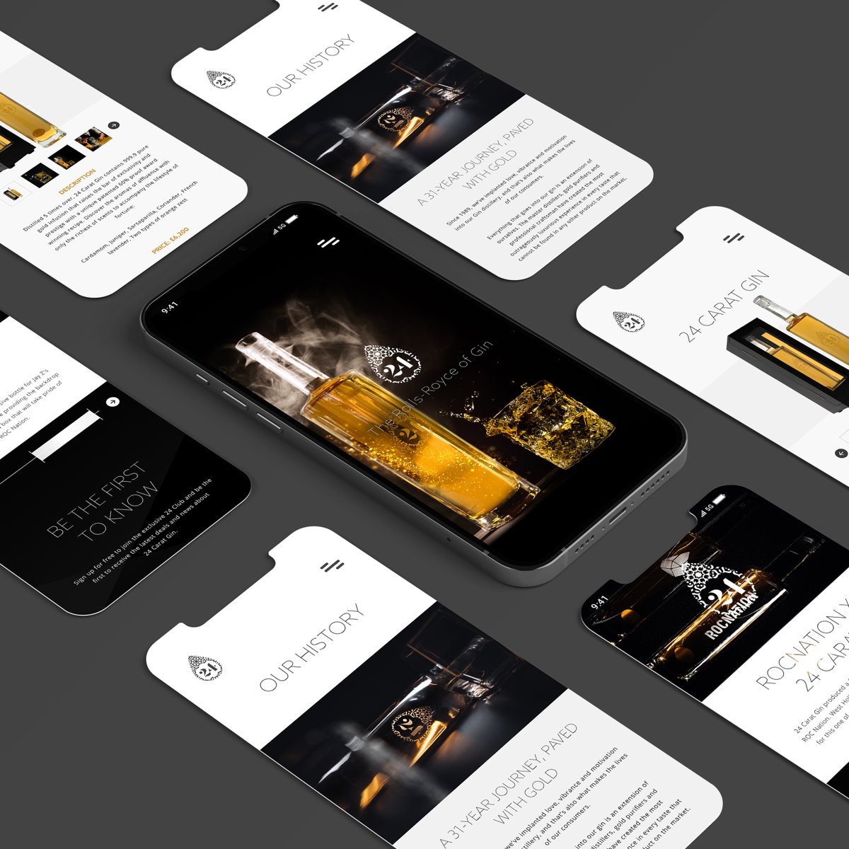 The Rolls-Royce of Gin.

Make your web stand out from the rest, just like our client 24 Carat Gin.

We provide print marketing alongside digital to maximise reach.

Be like 24 and settle for only the best.